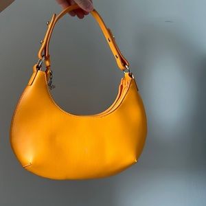 Orange shoulder bag
